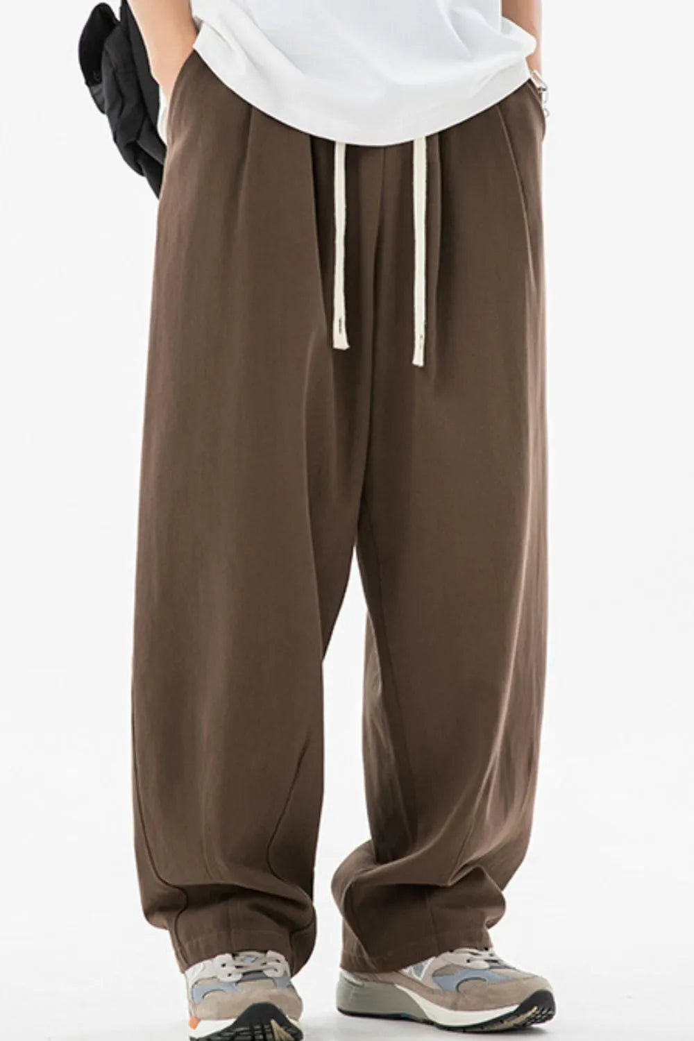 Coffee Brown Drawstring Sweatpant