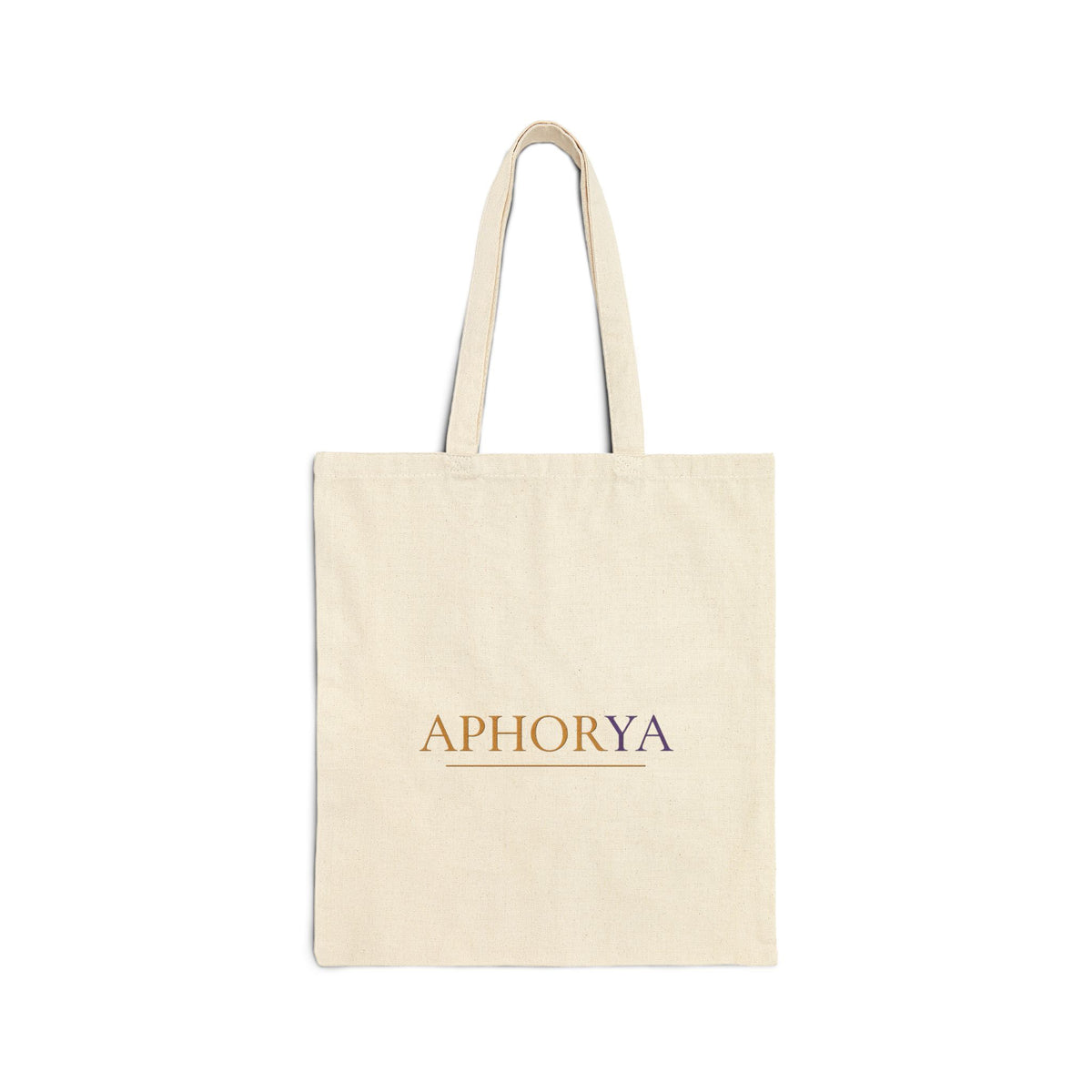 Aphorya Canvas Tote Bag — Minimalist Natural Cotton Shopper