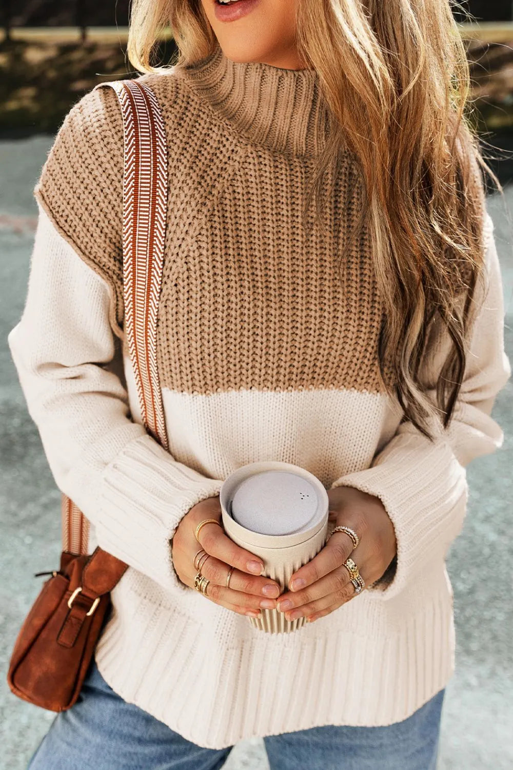 Geneva Contrast Turtleneck